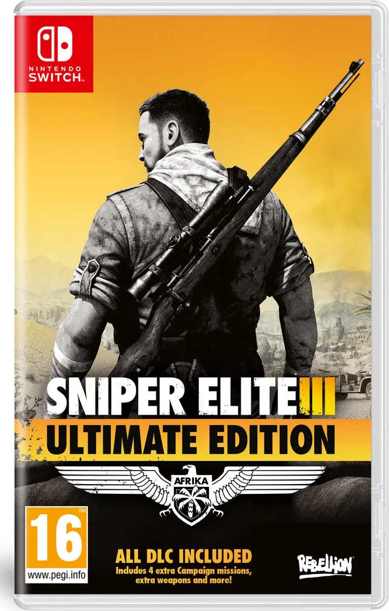 Sniper Elite 3: Ultimate Edition van Rebellion, Nintendo Switch – cover