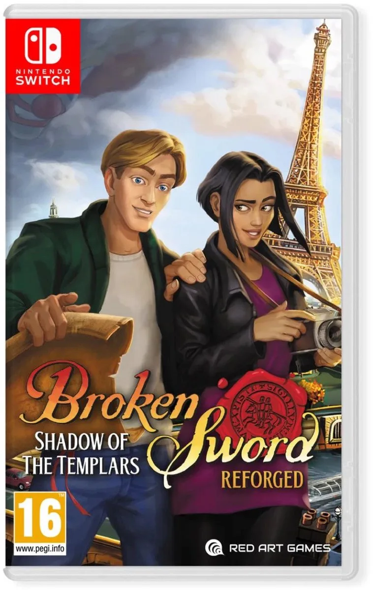 Broken Sword - Shadow of the Templars: Reforged van Red Art Games, Nintendo Switch – cover