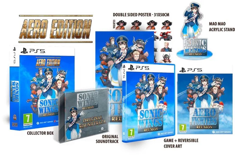Sonic Wings Reunion - Collector's Edition Verzamel van Red Art Games, PS5 – cover
