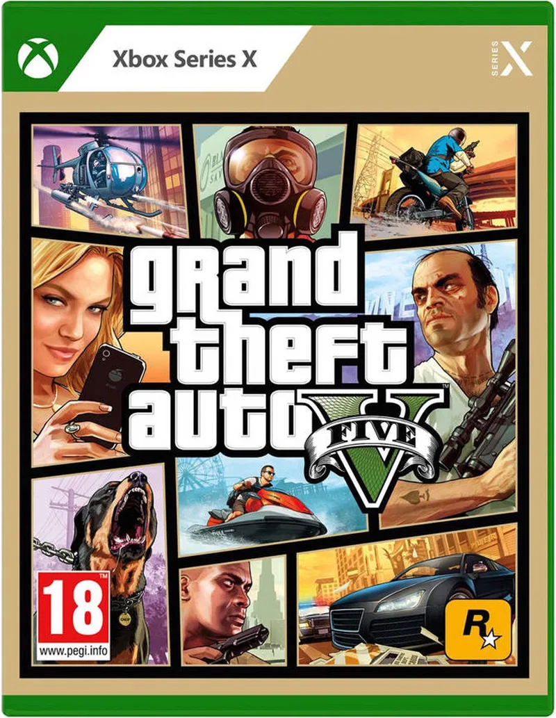 Grand Theft Auto V van Rockstar Games, Xbox Series X | S – cover
