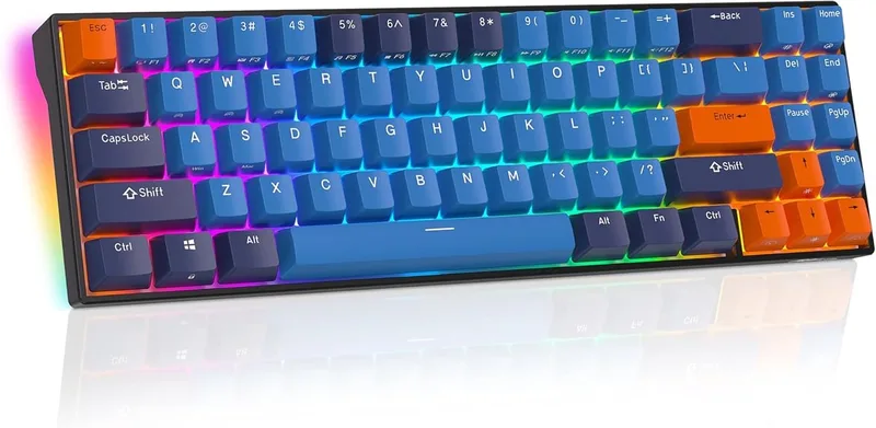 RK71 - Gaming Toetsenbord - Draadloos - Mechanisch - RGB - Keyboard - Gaming van Royal Kludge, Zwart – cover