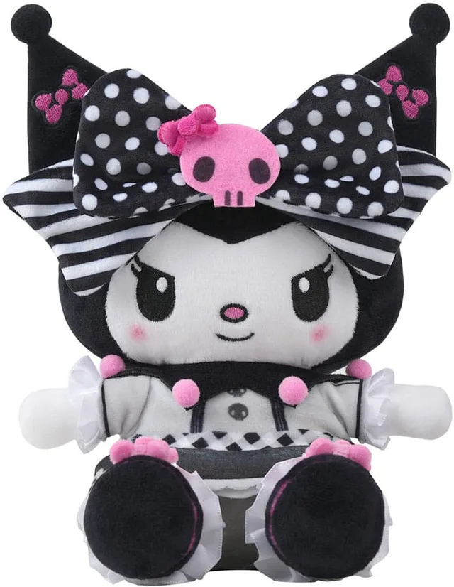 Sanrio Hello Kitty Pluche - Kuromi Pink Black Party (35cm)