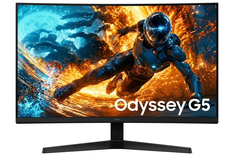 32I VA CURVED MONITOR / 16:9 / 2560X1440 / 300 CD/M*2 / 1MS GTG / 180HZ/ HDMI DISPLAYPORT(1.2) HEADPHONE / HDR10 / FREESYNC de Samsung – jaquette