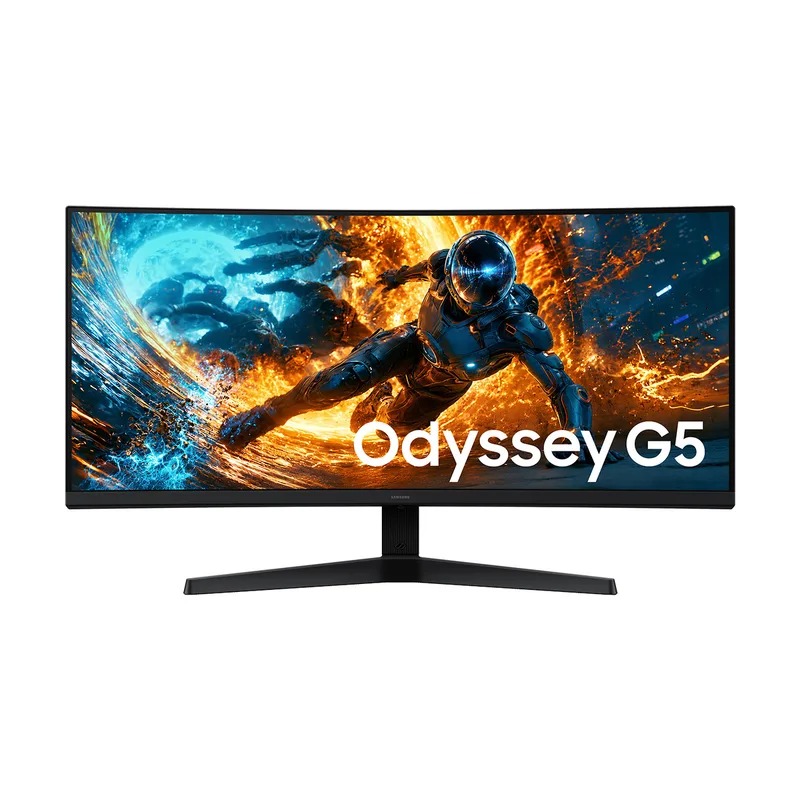 34I VA CURVED MONITOR / 21:9 BEELDVERHOUDING / 3440X1440 RESOLUTIE /180HZ VERVERSINGSSNELHEID / HDR10 / FREESYNC PREMIUM / HDMI DISPLAYPORT(1.2) by Samsung – cover