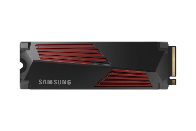 990 PRO Heatsink PCIe 4.0 NVMeâ¢ M.2 SSD van Samsung, Zwart – cover
