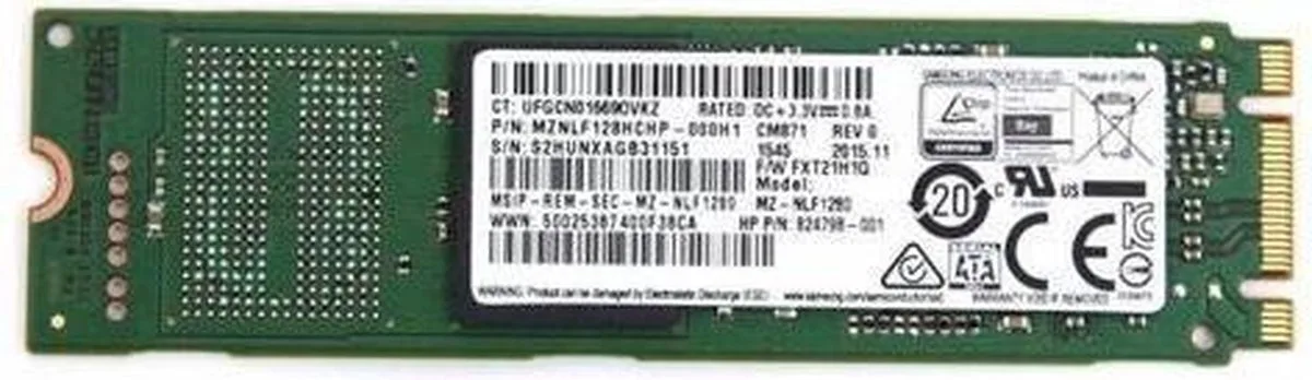 CM871 SSD 128GB M.2 2280 SATA III 6Gb/s – MZ-NLF1280 OEM Solid State Drive van Samsung – cover