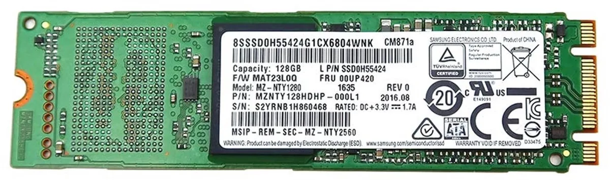CM871a SSD 128GB M.2 2280 SATA III 6Gb/s – MZ-NTY1280 OEM Solid State Drive by Samsung – cover