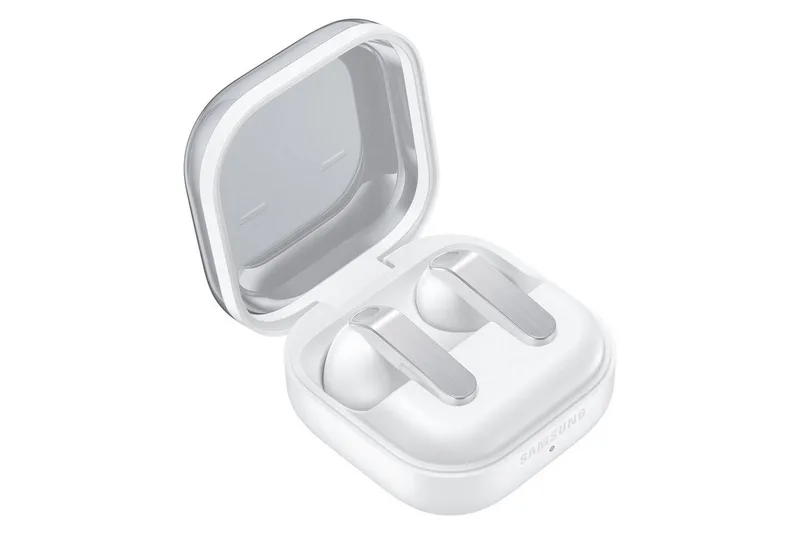 Galaxy Buds4 wireless In-Ear-Kopfhörer (Active Noise Cancelling (ANC), Gestenkontrolle, Sprachsteuerung, A2DP Bluetooth) de Samsung, Blanc – jaquette