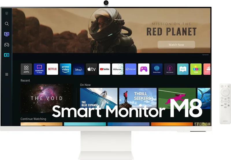 M8 LS32BM801UU - 4K Smart Monitor - Webcam - USB-C 65w - 32 inch - Wit by Samsung – cover