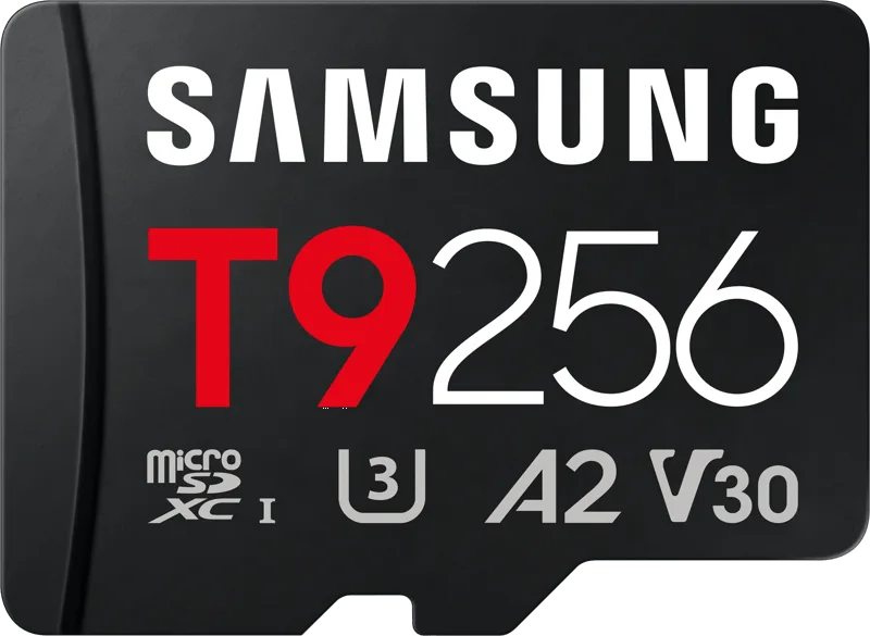 MicroSDXC T9 200MB/s + USB lezer by Samsung, 256 GB – cover