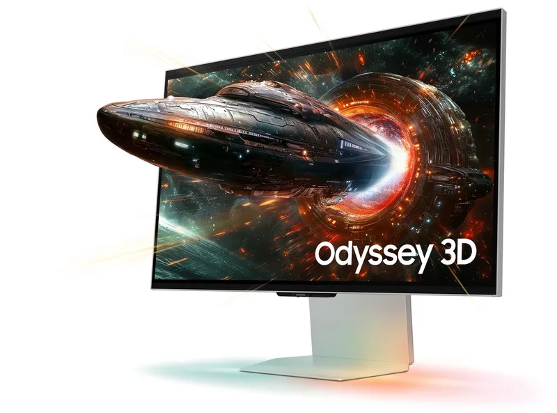 Odyssey 3D G90 LS27FG900XUXEN - 4K IPS Gaming Monitor - 165Hz - 27 Inch by Samsung, Silver – cover