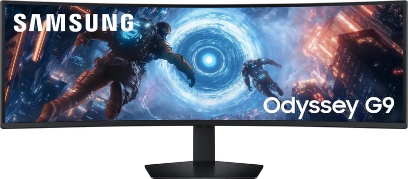 Odyssey G9 LS49FG916EUXEN - DQHD QLED Ultrawide Curved Gaming Monitor - 144Hz - 49 Inch by Samsung, Black – cover