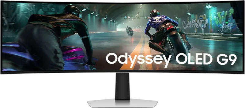 Odyssey OLED G9 LS49DG912SUXEN - DQHD OLED Ultrawide Curved Gaming Monitor - 144Hz - 49 Inch by Samsung – cover