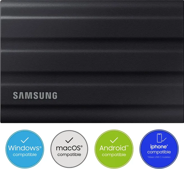 Portable T7 Shield - Externe SSD - USB 3.2 Gen 2 USB-C - SSD