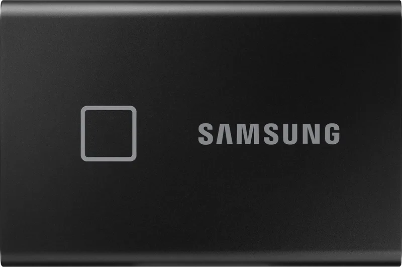 Portable T7 Touch - Externe SSD - USB C 3.2 - Inclusief USB C en USB A kabel by Samsung, Black, 2 TB – cover