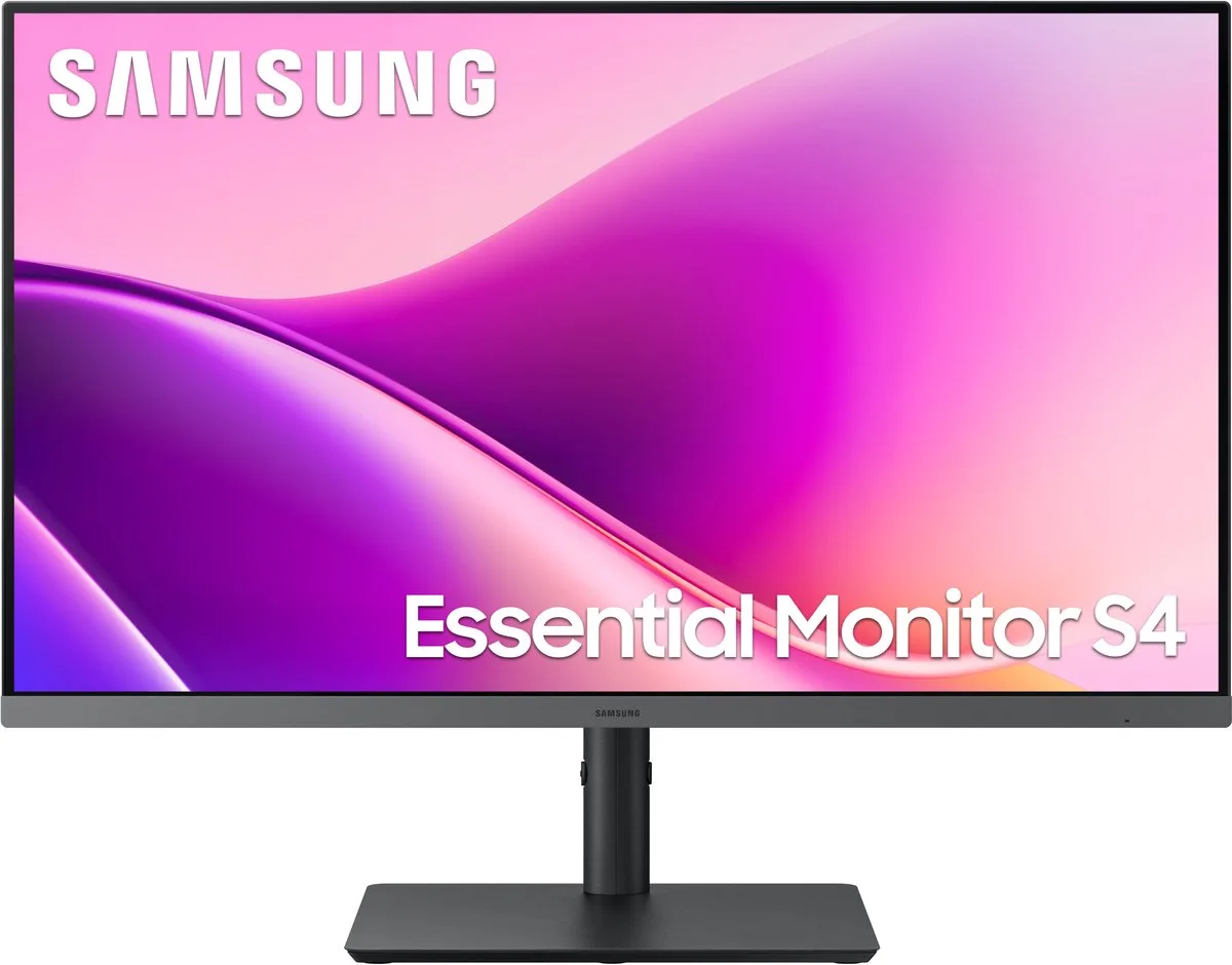 Samsung 27" Essential Monitor S4 S43UF Full HD 100Hz by Samsung, Black – cover