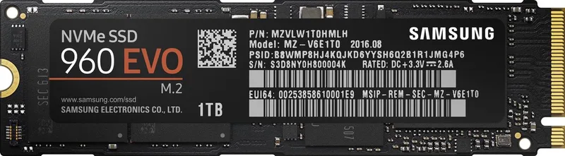 Samsung 960 EVO - Interne SSD - 1 TB van Samsung – cover