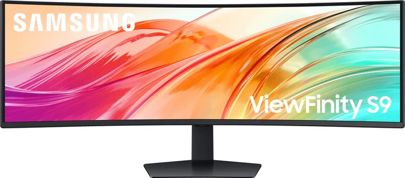 ViewFinity S9 S95UF S49F950UAU - 49 inch Dual QHD Ultrawide Monitor - 120hz - USB-C 90w - KVM - Verstelbaar de Samsung, Noir – jaquette