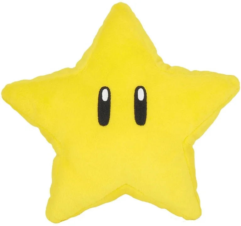 Super Mario Pluche - Super Star (17cm) by San-ei – cover