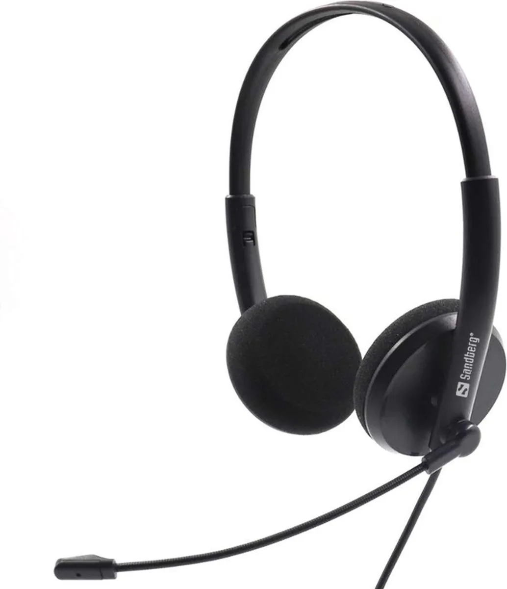 MiniJack Office Headset Saver - headset: MiniJack Kantoor Headset Beschermer - headset de Sandberg, Noir – jaquette