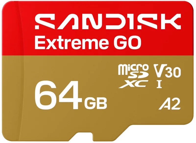 Extreme GO microSDXC-kaart UHS-I U3 Temperatuurbestendig by SanDisk, 64 GB – cover