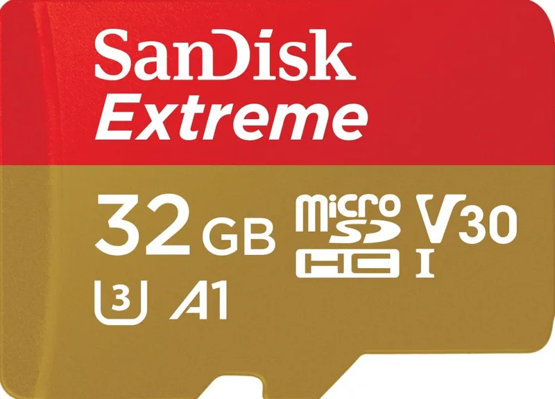 Extreme microSDXC V30 - Flashgeheugenkaart van SanDisk, 32 GB – cover