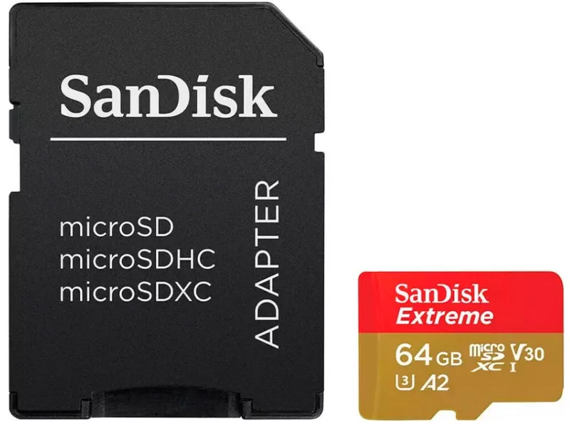 Extreme PLUS microSDXC V30 - Flashgeheugenkaart de SanDisk, 64 GB – jaquette