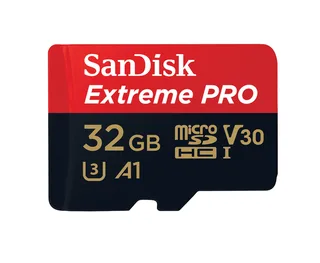 Extreme PRO microSDXC V30 - Flashgeheugenkaart från SanDisk, 32 GB – omslag 1 av 2