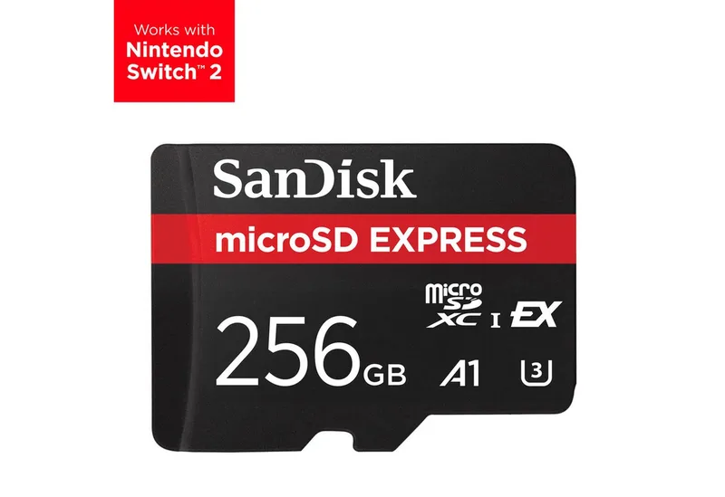microSDXC Express funktioniert mit Nintendo Switch 2 Speicherkarte UHS-I Class 10) de SanDisk, Noir, 256 GB – jaquette