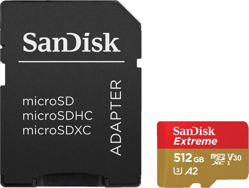 MicroSDXC Extreme 130MB/s van SanDisk, 512 GB – cover