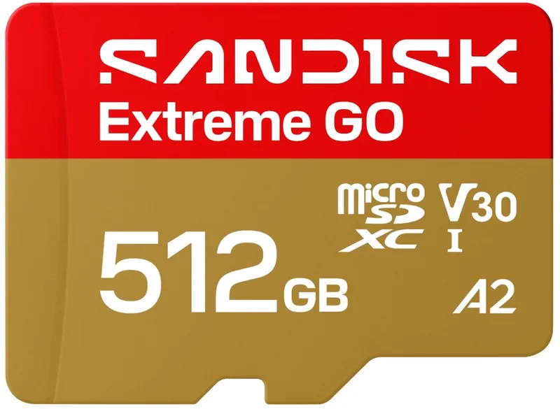 microSDXC Extreme GO (UHS-I, R240MB/s / W160MB/s, 5K) van SanDisk, 512 GB – cover