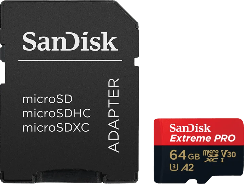 MicroSDXC Extreme Pro 90MB/s by SanDisk, 64 GB – cover