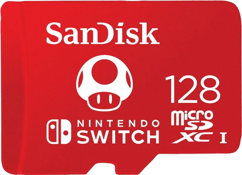Extreme Micro SDXC 128 GB voor Nintendo Switch van SanDisk, Rood, 128 GB – cover