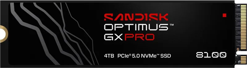 Optimus GX PRO 8100 - Interne SSD - PCIe 5.0 - NVMe M.2 - 4 TB by SanDisk – cover