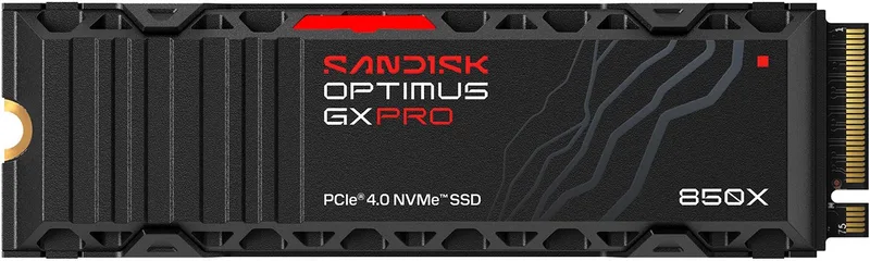 Optimus GX PRO 850X - Interne SSD met Heatsink - PCIe 4.0 - NVMe M.2 - 4 TB van SanDisk – cover