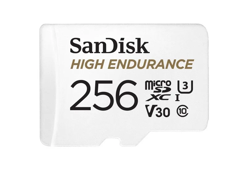 SanDisk High Endurance 256 GB microSDXC, externer Speicher (256 GB GB) by SanDisk, White, 256 GB – cover