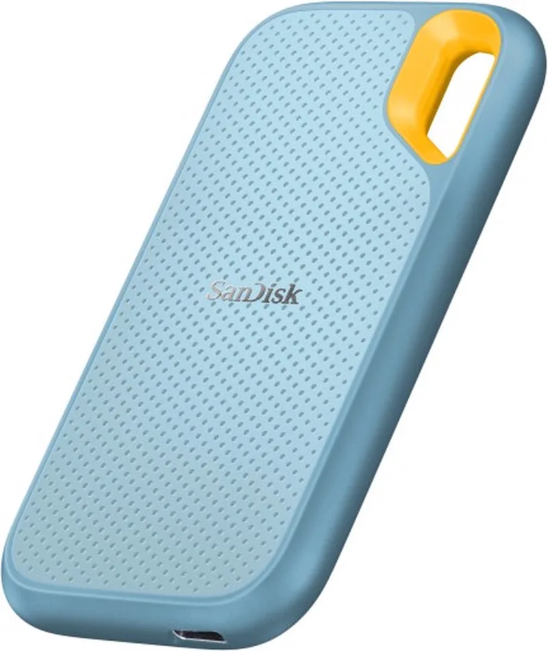 SSD Extreme Portable SSD 1050MB/s Sky Blue van SanDisk, Blauw, 2 TB – cover