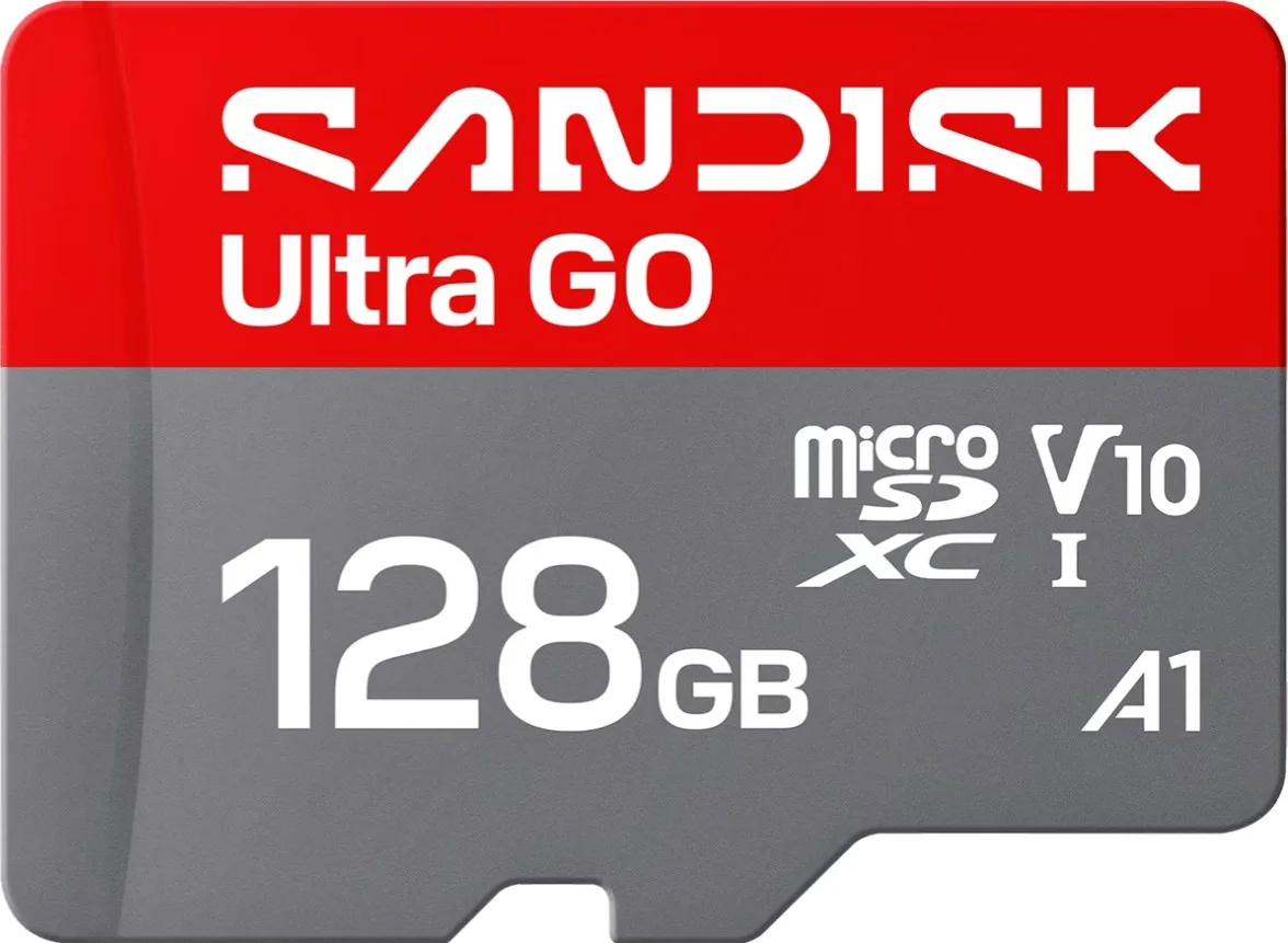 Ultra GO microSD, flashhukommelseskort fra SanDisk, 128 GB – cover