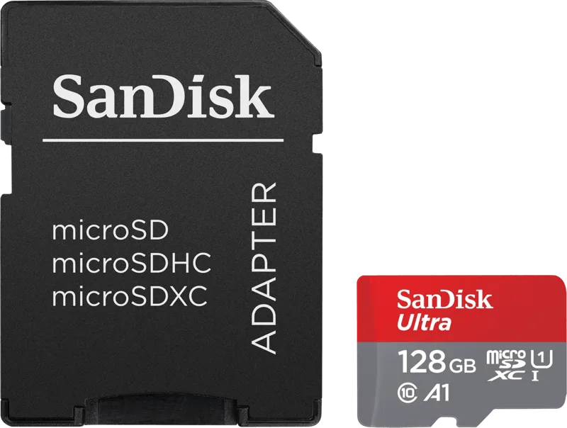 Ultra microSDXC by SanDisk, 128 GB – cover