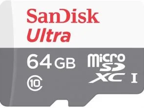 Ultra MicroSDXC - Flashgeheugenkaart by SanDisk, 64 GB – cover