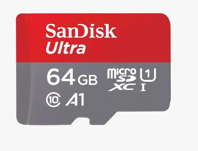 Ultra MicroSDXC - Flashgeheugenkaart by SanDisk, 64 GB – cover