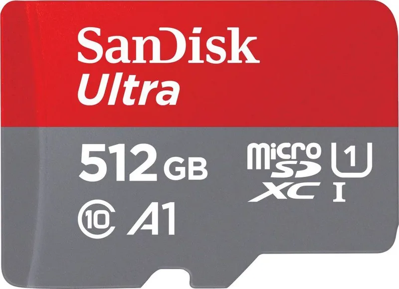 Ultra microSDXC Speicherkarte Class 10) by SanDisk, Grey, Red, 512 GB – cover