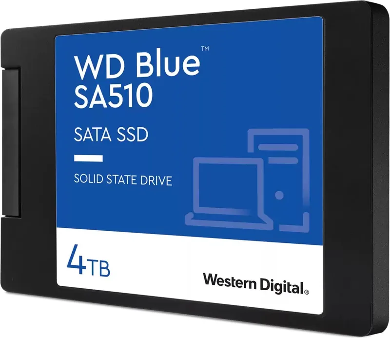 Wd Blue Sa510 Ssd 4Tb Sata Ssd 2,57Mm Voor Pc-Laptop Hoogwaardig by SanDisk, Black – cover