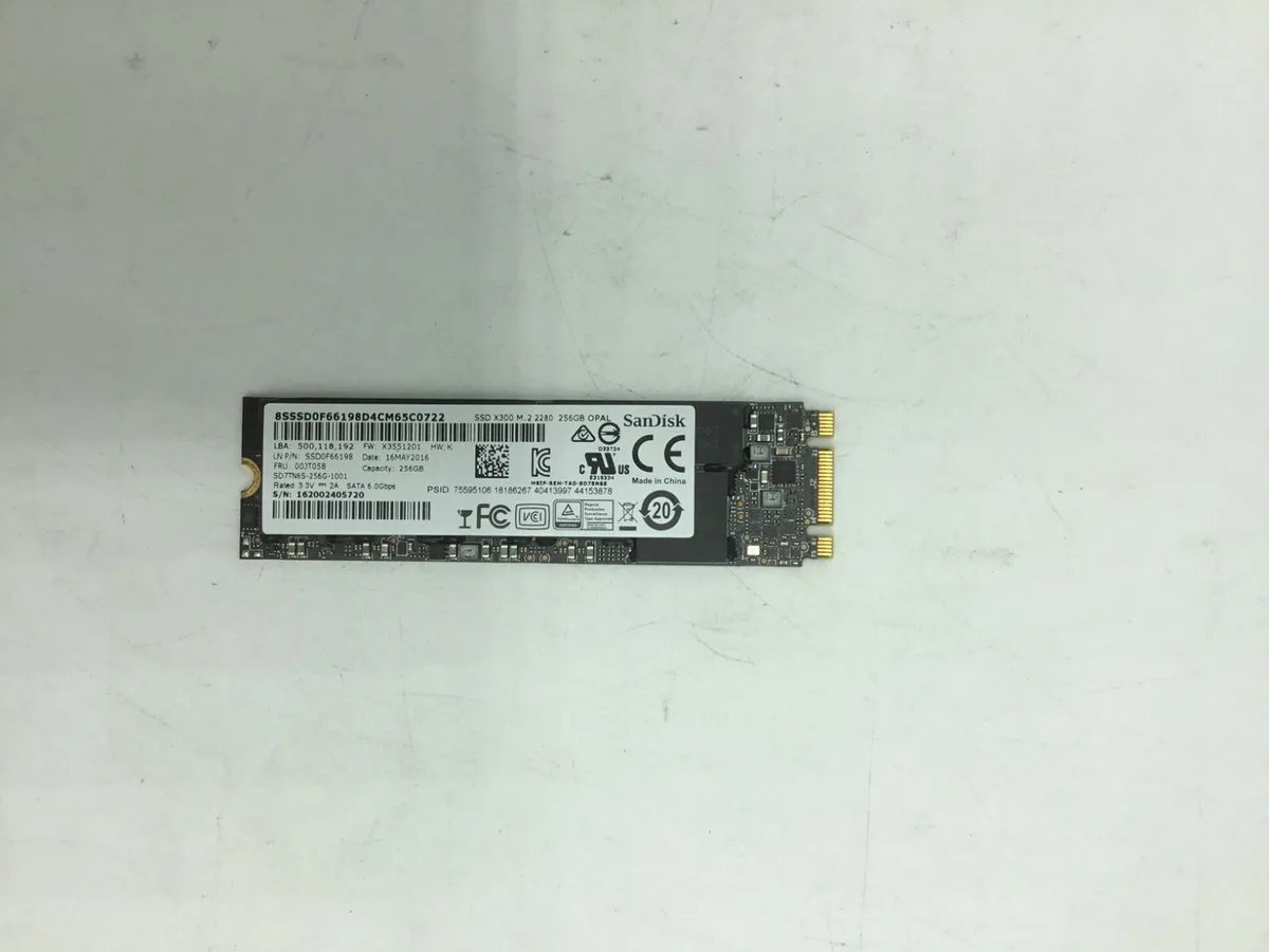 X300 SD7TN6S-256G-1001 – 256GB M.2 2280 SATA SSD van SanDisk – cover