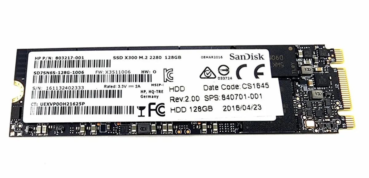 X300 SSD 128GB M.2 2280 SATA III 6Gb/s – SD7SN6S-128G-1006 Solid State Drive by SanDisk – cover
