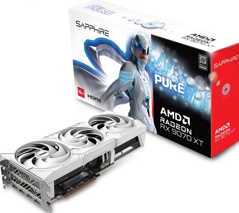 Pure Radeon RX 9070 XT - Videokaart by Sapphire – cover
