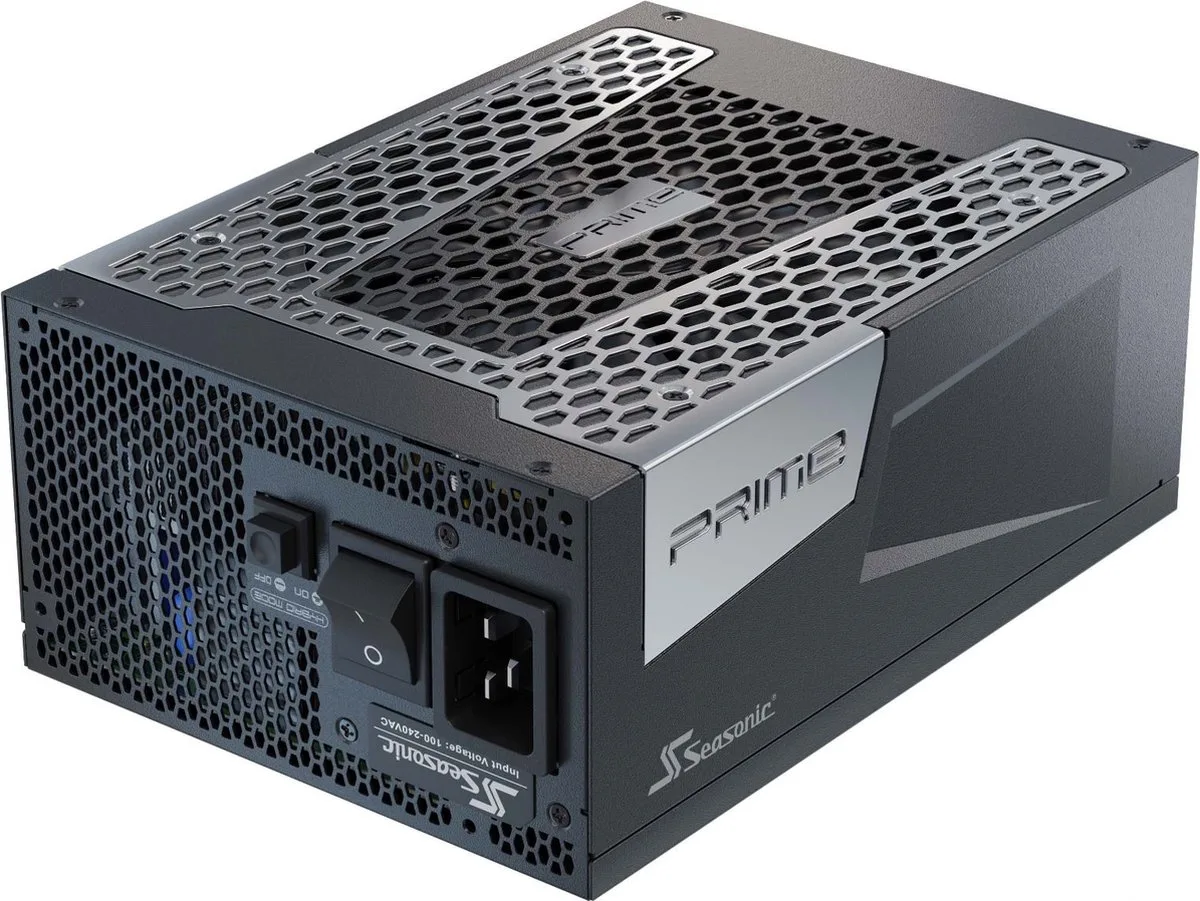 Prime -TX-1600 power supply unit 1600 W 20+4 pin ATX ATX by Seasonic, Black – cover
