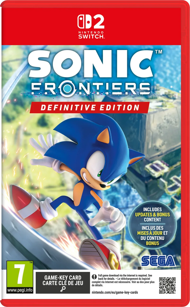 Sonic Frontiers Definitive Edition by Sega, Nintendo Switch 2 – cover