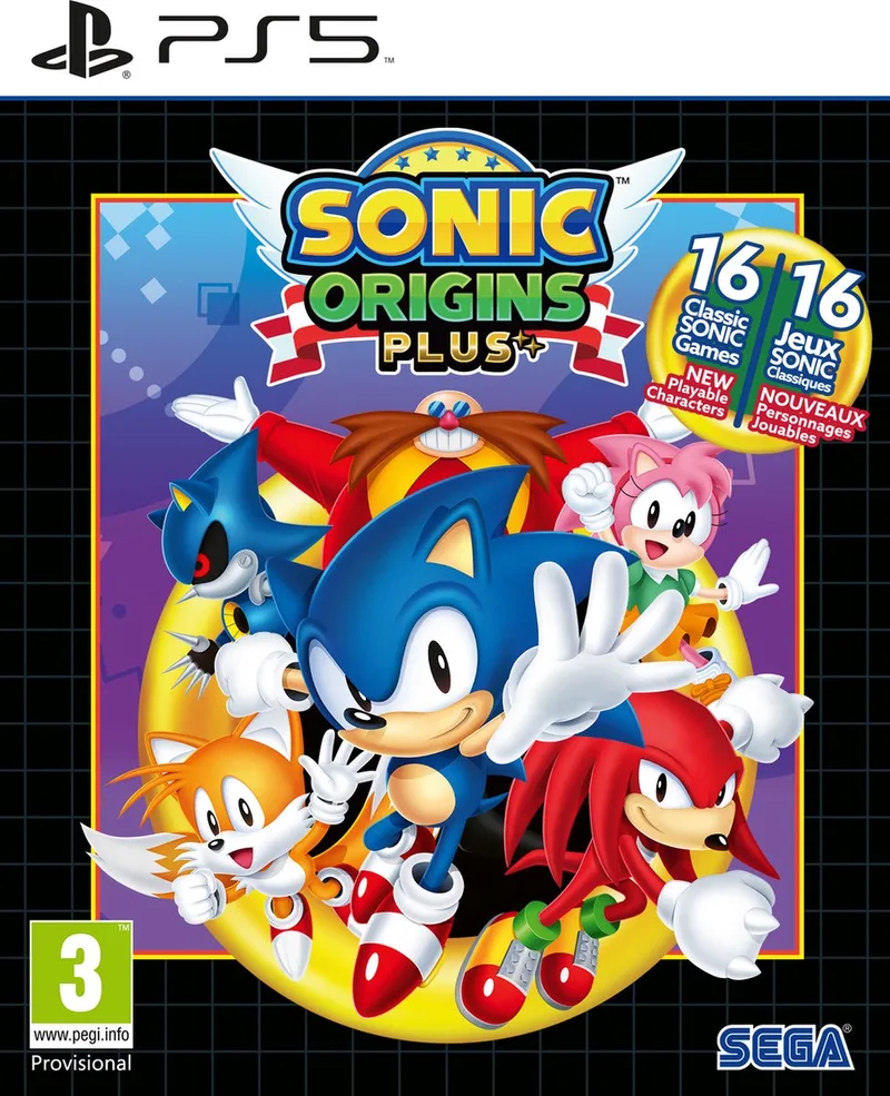 Sonic Origins Plus van Sega, PS5 – cover