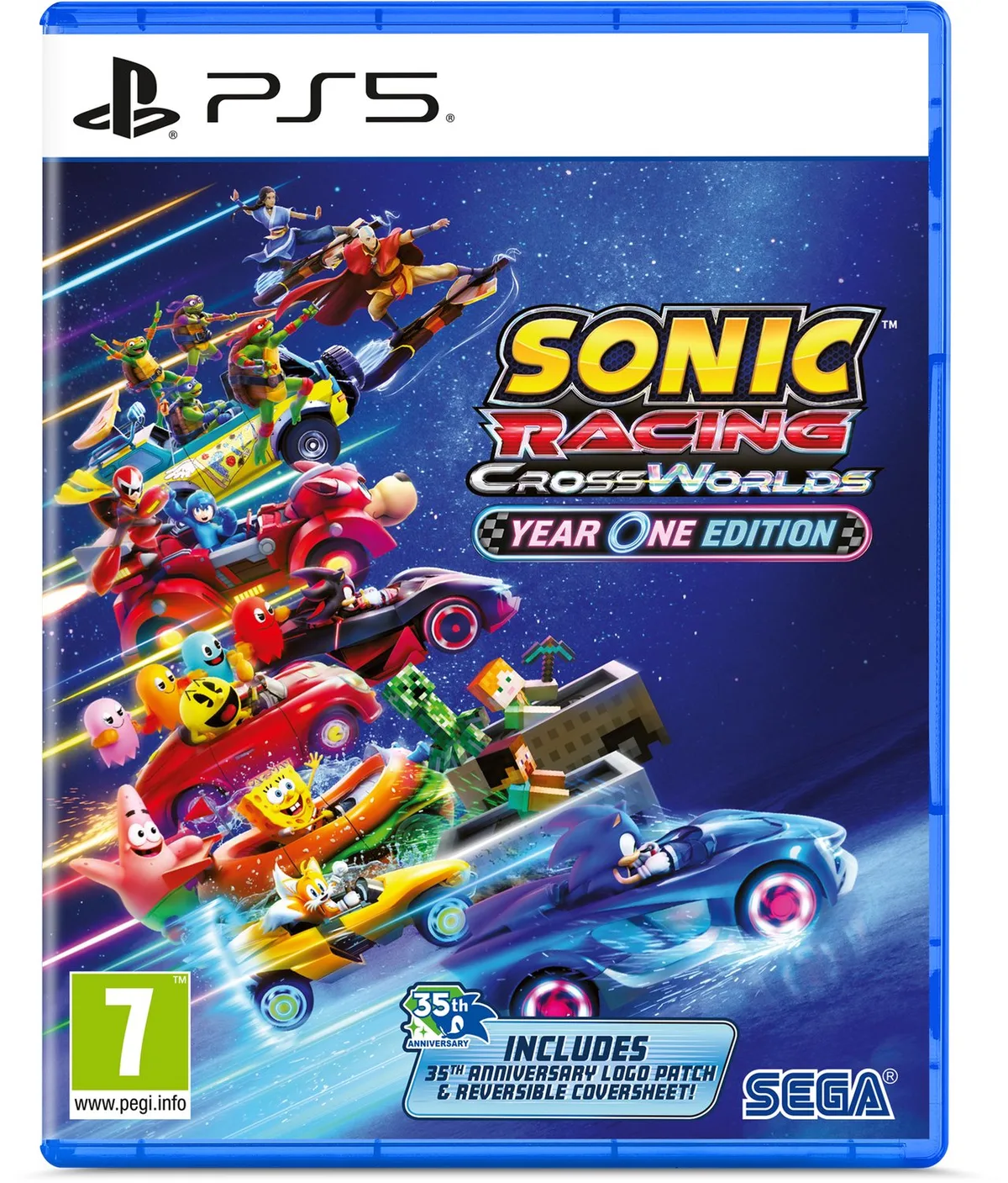 Sonic Racing: CrossWorlds - Year One Edition - Inclusief Woven Patch van SEGA, PS5 – cover